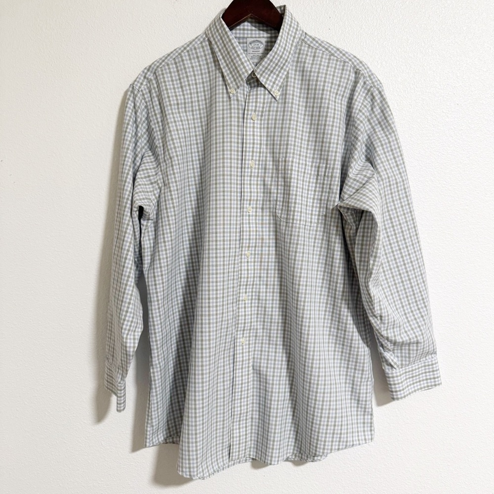 Brooks Brothers Regent Plaid Non Iron Supima Cotton Button Down